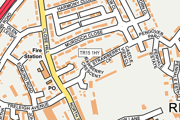 TR15 1HY map - OS OpenMap – Local (Ordnance Survey)