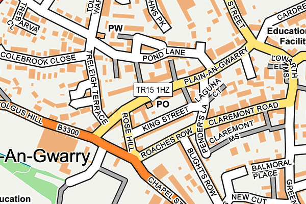 TR15 1HZ map - OS OpenMap – Local (Ordnance Survey)