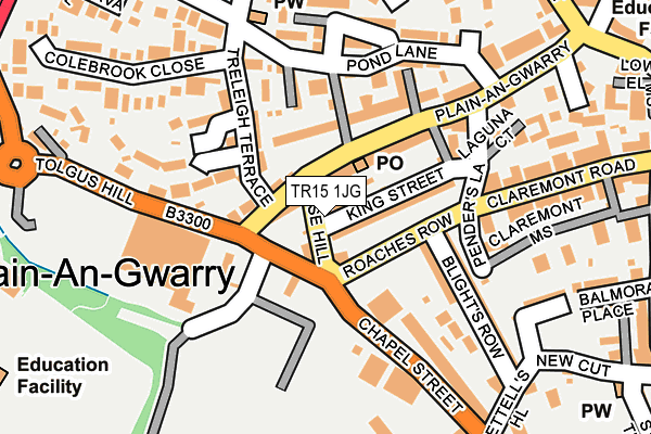 TR15 1JG map - OS OpenMap – Local (Ordnance Survey)