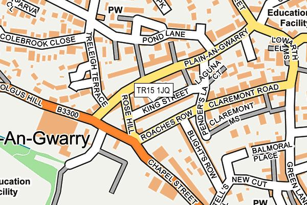 TR15 1JQ map - OS OpenMap – Local (Ordnance Survey)