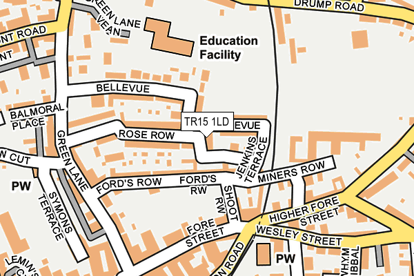 TR15 1LD map - OS OpenMap – Local (Ordnance Survey)