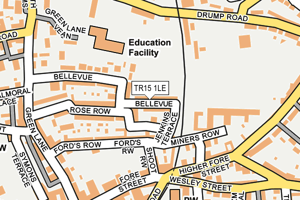 TR15 1LE map - OS OpenMap – Local (Ordnance Survey)