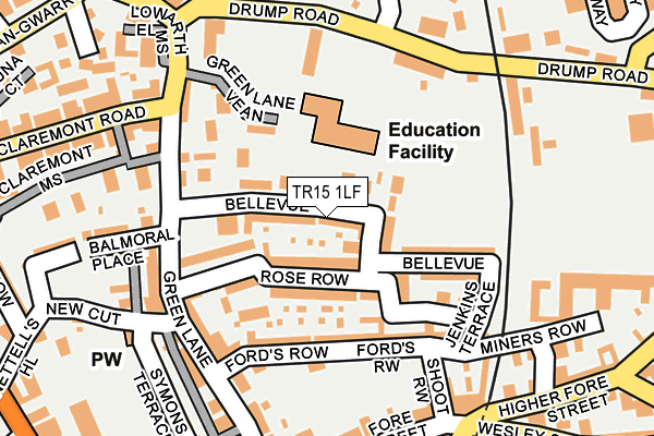 TR15 1LF map - OS OpenMap – Local (Ordnance Survey)