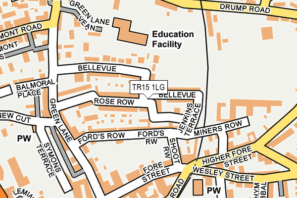 TR15 1LG map - OS OpenMap – Local (Ordnance Survey)