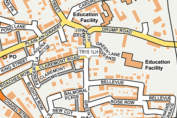 TR15 1LH map - OS OpenMap – Local (Ordnance Survey)