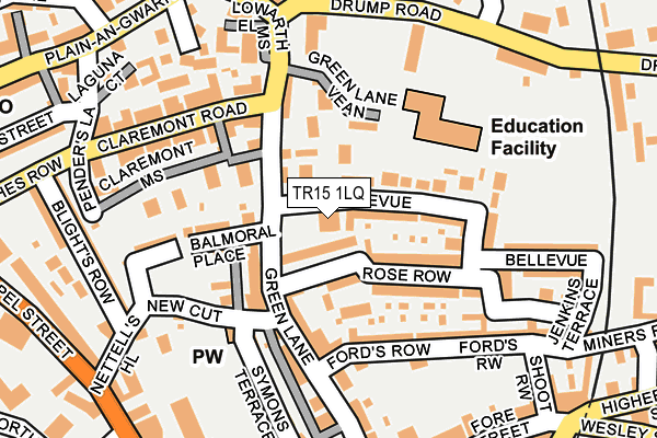 TR15 1LQ map - OS OpenMap – Local (Ordnance Survey)