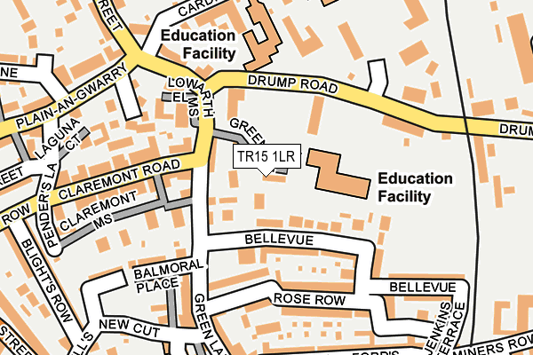 TR15 1LR map - OS OpenMap – Local (Ordnance Survey)