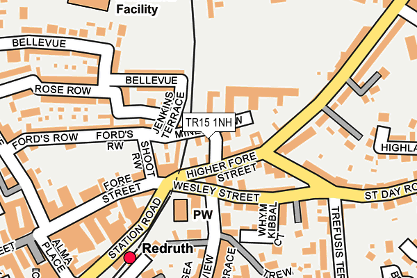 TR15 1NH map - OS OpenMap – Local (Ordnance Survey)