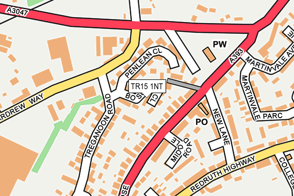 TR15 1NT map - OS OpenMap – Local (Ordnance Survey)