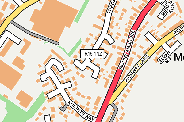 TR15 1NZ map - OS OpenMap – Local (Ordnance Survey)