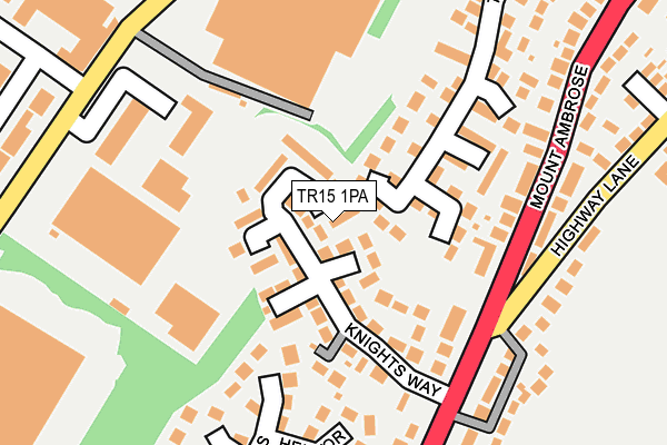 TR15 1PA map - OS OpenMap – Local (Ordnance Survey)