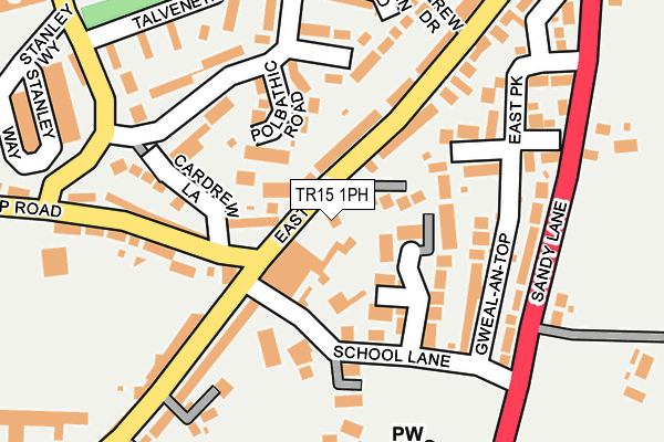 TR15 1PH map - OS OpenMap – Local (Ordnance Survey)