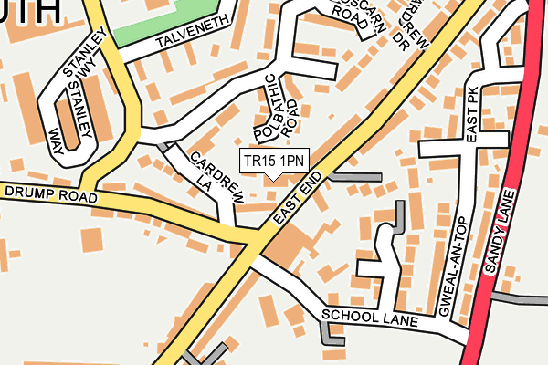 TR15 1PN map - OS OpenMap – Local (Ordnance Survey)