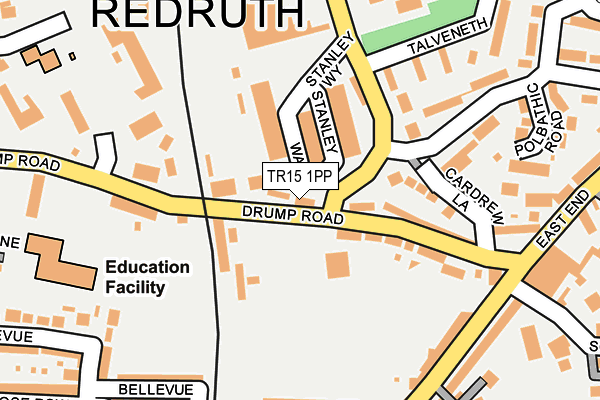 TR15 1PP map - OS OpenMap – Local (Ordnance Survey)