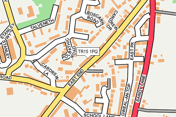 TR15 1PQ map - OS OpenMap – Local (Ordnance Survey)