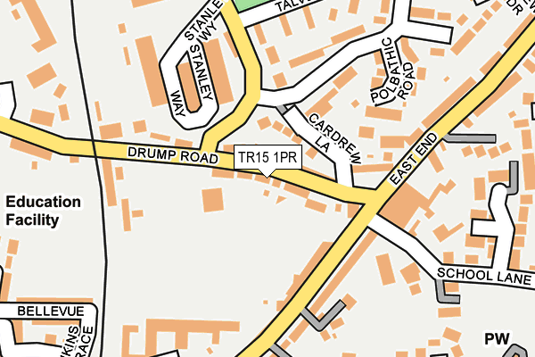 TR15 1PR map - OS OpenMap – Local (Ordnance Survey)