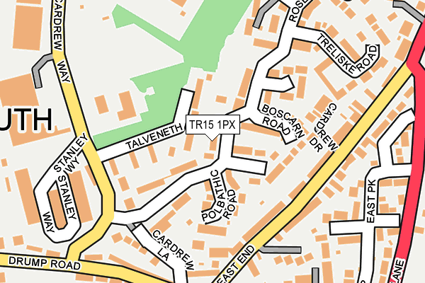 TR15 1PX map - OS OpenMap – Local (Ordnance Survey)