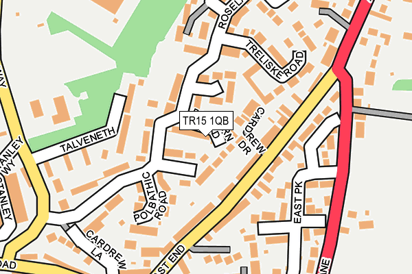 TR15 1QB map - OS OpenMap – Local (Ordnance Survey)