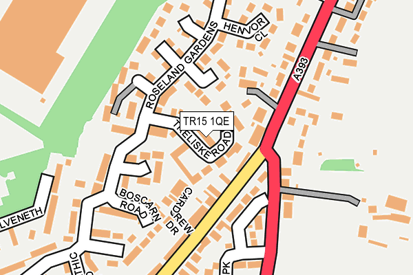 TR15 1QE map - OS OpenMap – Local (Ordnance Survey)