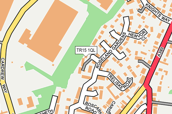 TR15 1QL map - OS OpenMap – Local (Ordnance Survey)