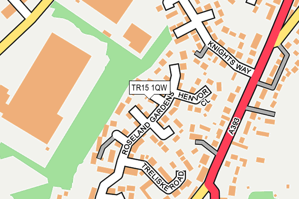 TR15 1QW map - OS OpenMap – Local (Ordnance Survey)
