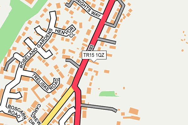 TR15 1QZ map - OS OpenMap – Local (Ordnance Survey)