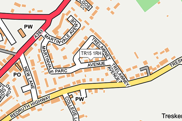 TR15 1RH map - OS OpenMap – Local (Ordnance Survey)