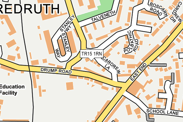 TR15 1RN map - OS OpenMap – Local (Ordnance Survey)