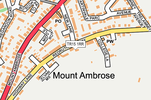 TR15 1RR map - OS OpenMap – Local (Ordnance Survey)