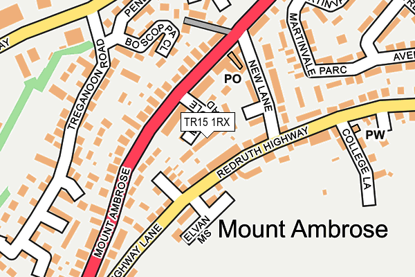 TR15 1RX map - OS OpenMap – Local (Ordnance Survey)