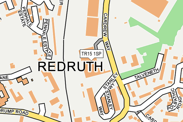 TR15 1SP map - OS OpenMap – Local (Ordnance Survey)