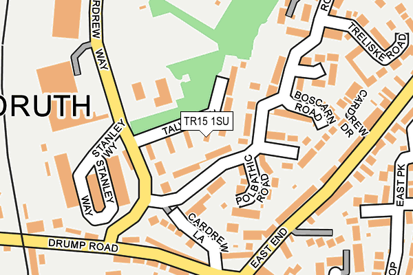 TR15 1SU map - OS OpenMap – Local (Ordnance Survey)