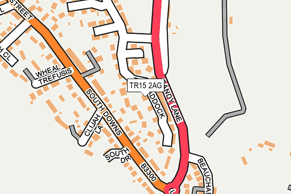 TR15 2AG map - OS OpenMap – Local (Ordnance Survey)
