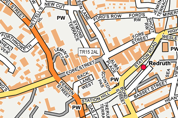 TR15 2AL map - OS OpenMap – Local (Ordnance Survey)