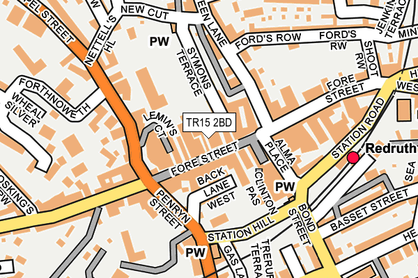 TR15 2BD map - OS OpenMap – Local (Ordnance Survey)