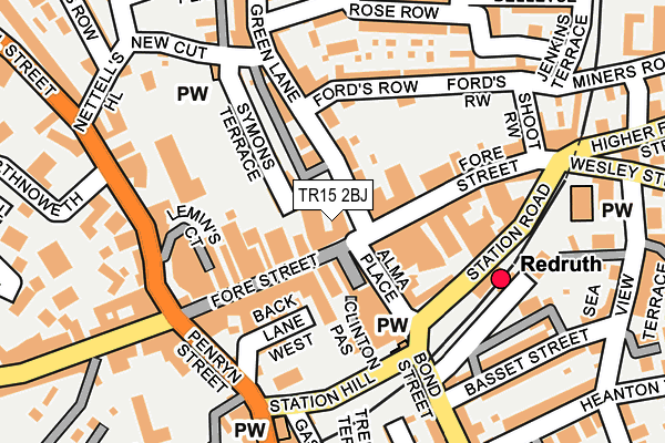 TR15 2BJ map - OS OpenMap – Local (Ordnance Survey)