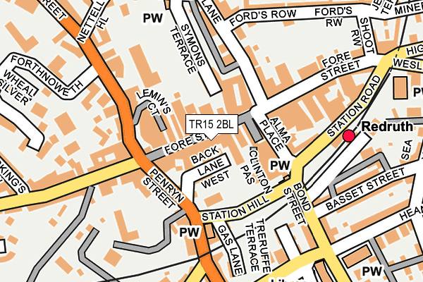 TR15 2BL map - OS OpenMap – Local (Ordnance Survey)