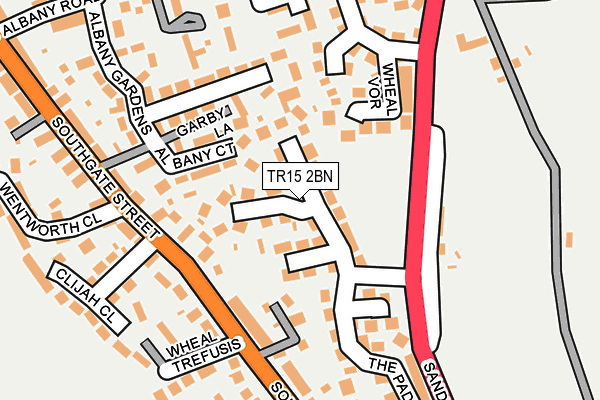 TR15 2BN map - OS OpenMap – Local (Ordnance Survey)