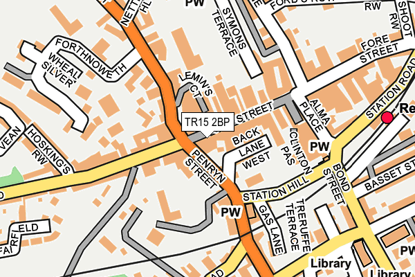 TR15 2BP map - OS OpenMap – Local (Ordnance Survey)
