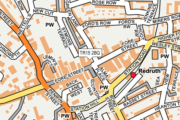 TR15 2BQ map - OS OpenMap – Local (Ordnance Survey)