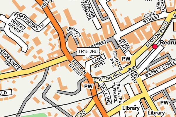 TR15 2BU map - OS OpenMap – Local (Ordnance Survey)