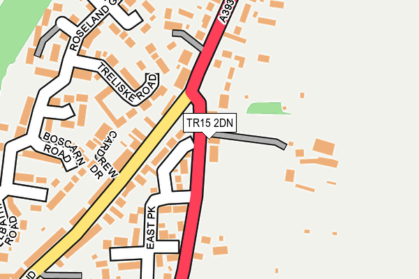 TR15 2DN map - OS OpenMap – Local (Ordnance Survey)