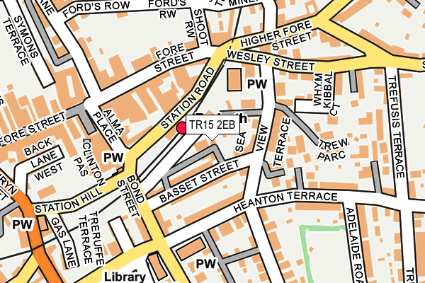 TR15 2EB map - OS OpenMap – Local (Ordnance Survey)