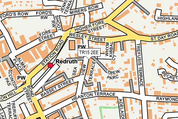 TR15 2EE map - OS OpenMap – Local (Ordnance Survey)