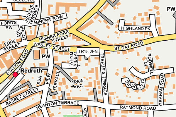 TR15 2EN map - OS OpenMap – Local (Ordnance Survey)