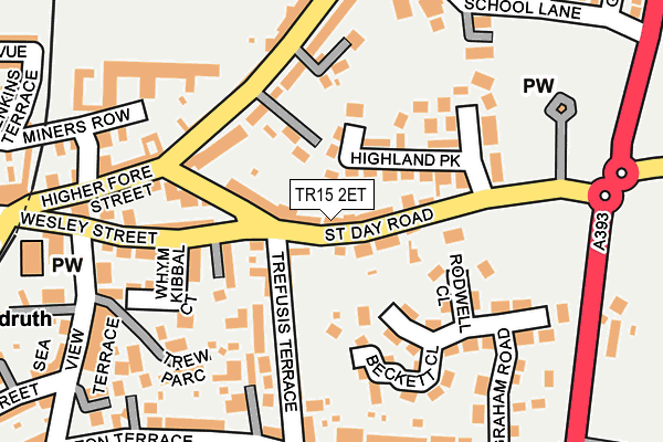 TR15 2ET map - OS OpenMap – Local (Ordnance Survey)