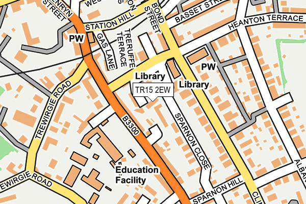TR15 2EW map - OS OpenMap – Local (Ordnance Survey)