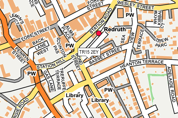 TR15 2EY map - OS OpenMap – Local (Ordnance Survey)