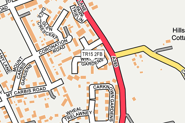 TR15 2FB map - OS OpenMap – Local (Ordnance Survey)