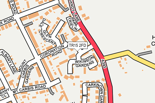 TR15 2FD map - OS OpenMap – Local (Ordnance Survey)